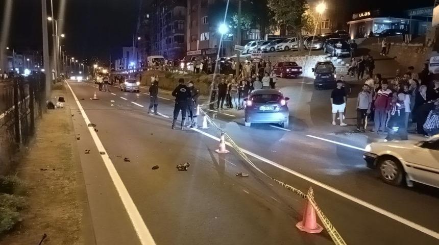 Talihsiz kadının feci sonu! Önce motosiklet çarptı ardından araba...