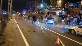 Talihsiz kadının feci sonu! Önce motosiklet çarptı ardından araba...