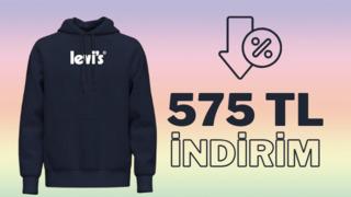 Fiyatı 925 TL'ye düştü! Sonbaharın vazgeçilmezi olacak Levi's sweatshirtte 575 TL indirim