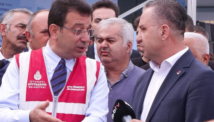 Ekrem İmamoğlu gazetecilerin önünde CHP ilçe Başkanı’na tepki gösterdi: ‘Rezillik!’