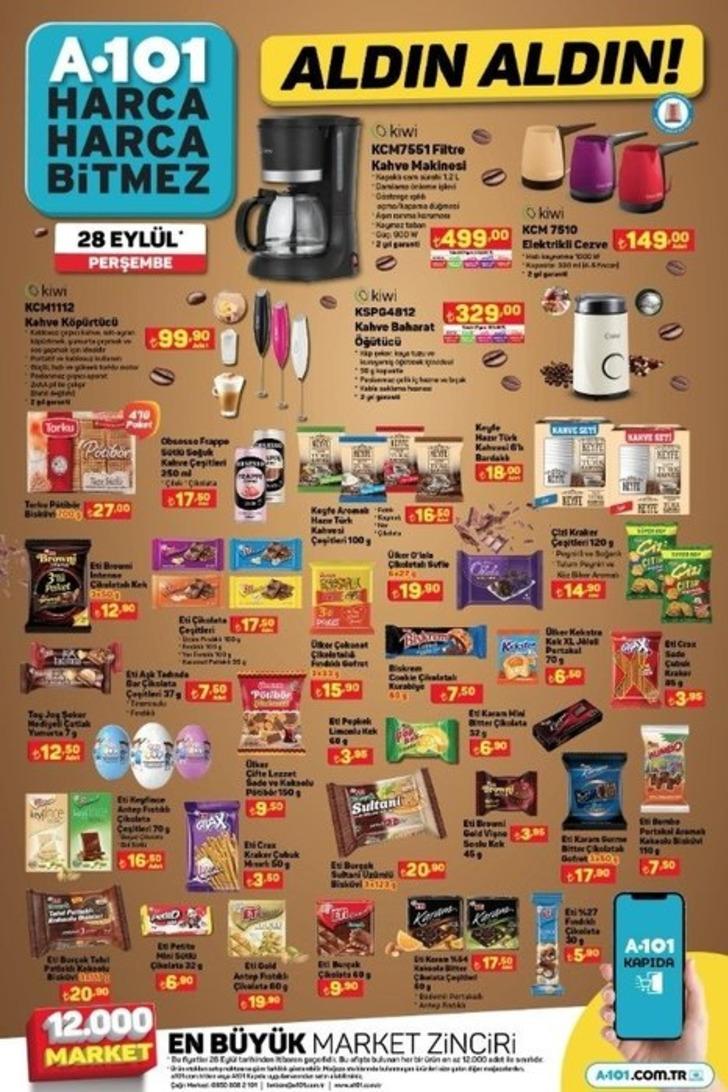 A101'de ayçiçek yağı stokları tükenecek! Yetişen karlı çıkar! 28 Eylül 2023 A101 aktüel ürünler kataloğu G3