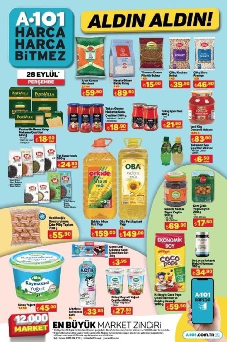 A101'de ayçiçek yağı stokları tükenecek! Yetişen karlı çıkar! 28 Eylül 2023 A101 aktüel ürünler kataloğu G5