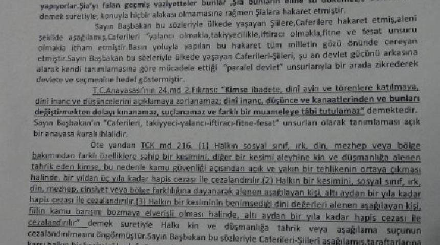 Iğdırlı avukattan Başbakan i&ccedil;in su&ccedil; duyurusu