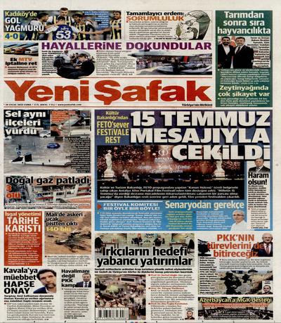 Yeni Şafak
 Gazetesi oku