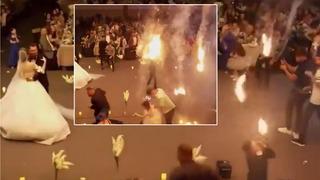 Çıkış anı saniye saniye kamerada! Irak'taki düğün yangınında çok sayıda kişi hayatını kaybetmişti... Korkunç görüntüler: Alevler üstlerine düştü
