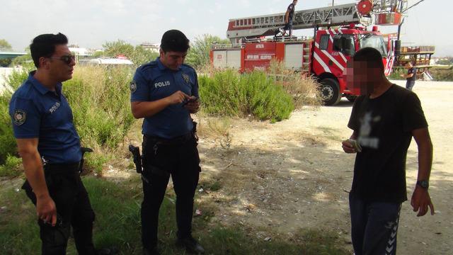 Hava almak için seçtiği yer ekipleri alarma geçirdi! Kendisine bakanlara ise öyle bir şey söyledi ki...