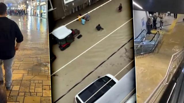 Tezgaha çıkıp komşularına bağırdı: 'Beni kurtarın!' İstanbul'da Tahtakale ve Kapalıçarşı sele teslim... AKOM'dan hafta sonu için 'kuvvetli yağış' uyarısı