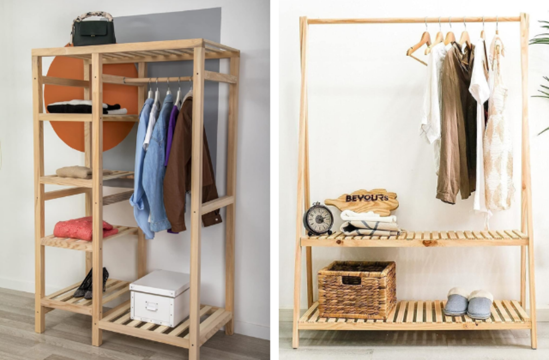 Giyinme odasında modern ve yeni bir görüntü isteyenlerin tercihi! En iyi açık gardırop modelleri