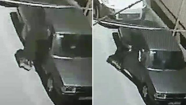Yok artık dedirtti! Eteği giyip park halindeki otomobili böyle çaldı
