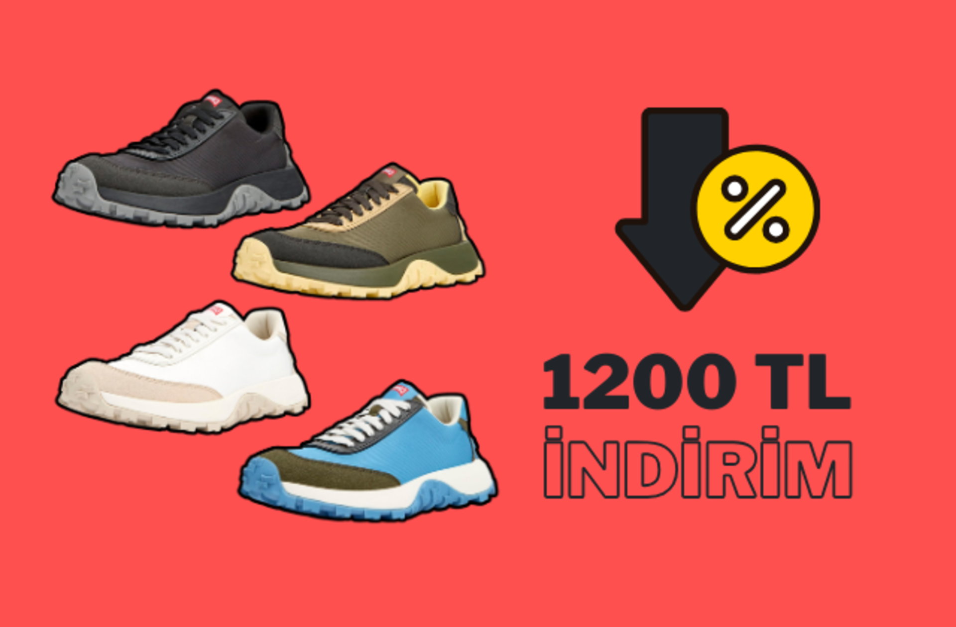 Fiyatı 2498 TL'ye düştü! Camper Drift Trail Ayakkabı'da kaçırılmayacak indirim