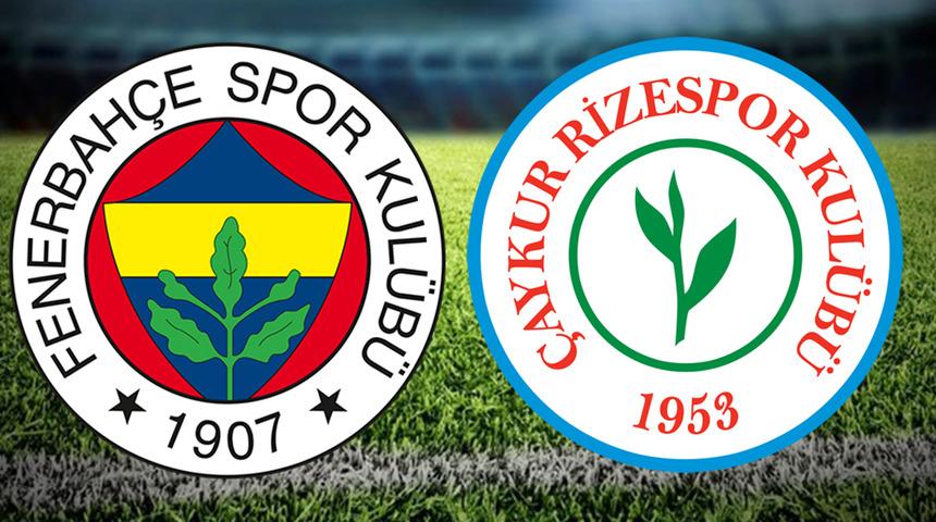 FENERBAHÇE ÇAYKUR RİZESPOR MAÇ SONUCU! Fenerbahçe Çaykur Rizespor maçı skoru kaç kaç?