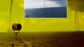 Yer: İskenderun açıkları... Oluşan çok sayıda hortum görüntüsüyle ürküttü! O anlar cep telefonuyla görüntülendi