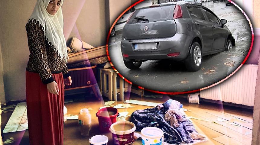 Sağanak sonrası bodrum katta mahsur kaldılar! Sel bugün de İstanbul'u vurdu: Su dolu çukura böyle düştü