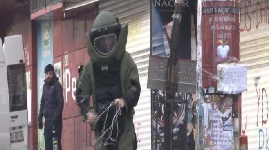 Okmeydanı'nda ş&uuml;pheli paket