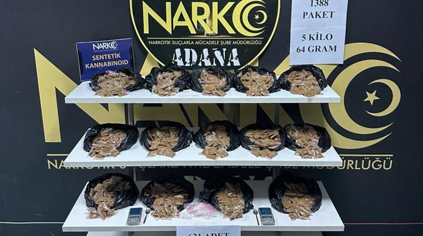 Adana'da evlerinde uyuşturucu ele geçirilen çift gözaltına alındı