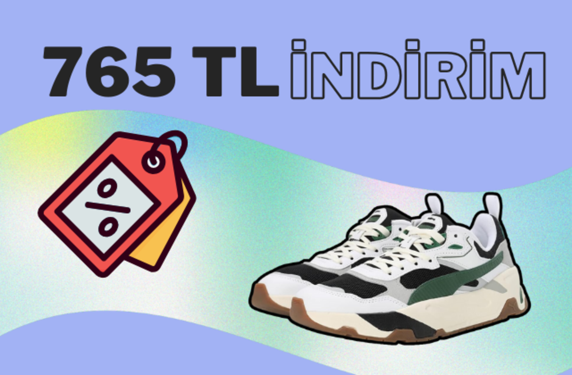 Fiyatı 1332 TL'ye düştü! Puma Trinity Sneakers kısa süreliğine indirimde