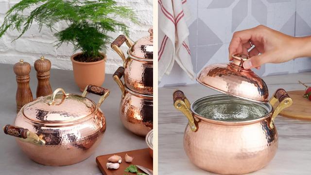 Hem sağlıklı hem de daha lezzetli yemekler için kullanmanız gereken en iyi bakır tencereler