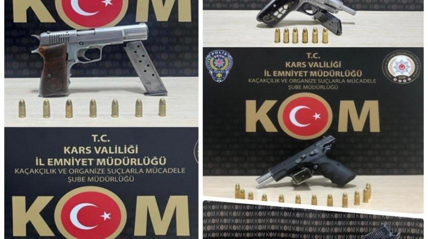 Kars’ta 9 silah ele geçirildi
