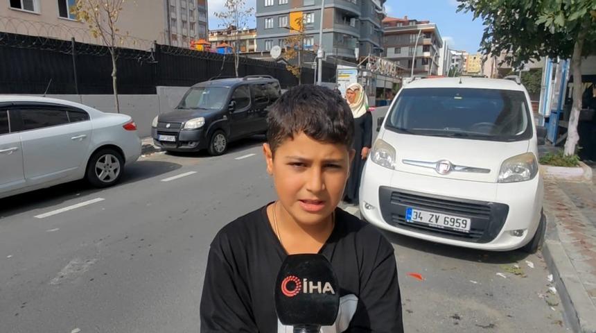 Sultangazi’de aracın el frenini çekip faciayı önleyen 13 yaşındaki çocuk o anları anlattı