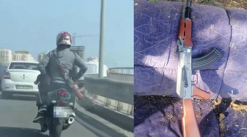 İstanbul'da şoke eden görüntü! AK-47 ile görenler neye uğradığını şaşırdı: Gerçek bambaşka çıktı