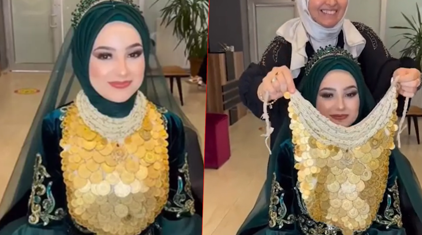 Kayınvalidesi 100'ü bir yerde taktı! O anlar sosyal medyanın gündemine yerleşti.. Yorum yağmuruna tutuldu: Onların hepsi altın mı?