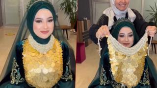 Kayınvalidesi 100'ü bir yerde taktı! O anlar sosyal medyanın gündemine yerleşti.. Yorum yağmuruna tutuldu: Onların hepsi altın mı?