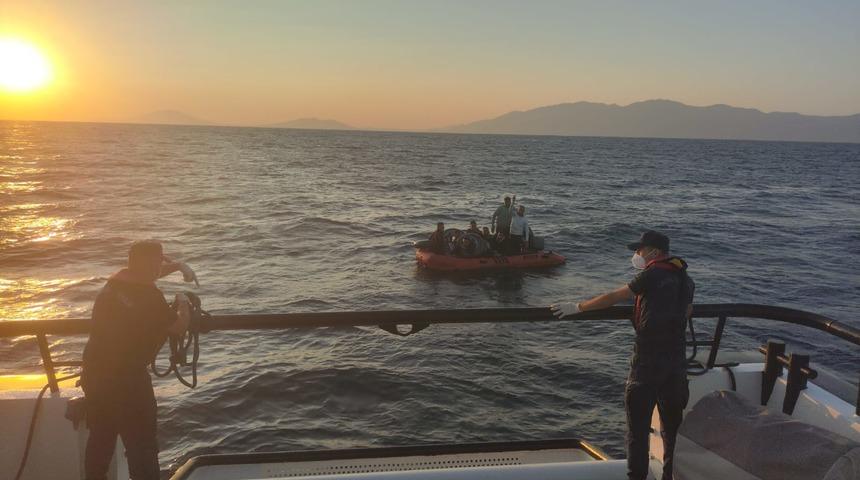 Bodrum açıklarında 11 düzensiz göçmen kurtarıldı