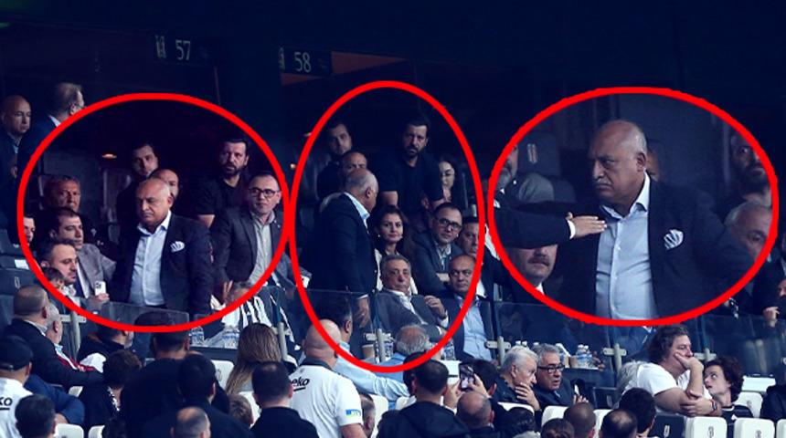 Son dakika: TFF Başkanı Mehmet Büyükekşi, o tezahürat sonrası Beşiktaş - Lugano maçını izlemeyi bıraktı! Ahmet Nur Çebi'ye böyle seslenerek stadyumu terk etti: 'Bu küfürleri siz ettiriyorsunuz!'