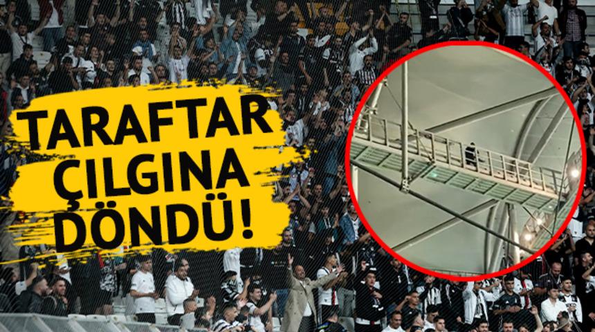 Son dakika: Beşiktaş taraftarı &ccedil;ıldırdı! Lugano yenilgisinin ardından stadyumun &ccedil;atısına &ccedil;ıktı! Y&ouml;netim acilen toplandı...