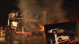 Yer: Tuzla! Sıfır kilometre Tesla araçlar cayır cayır yandı... 