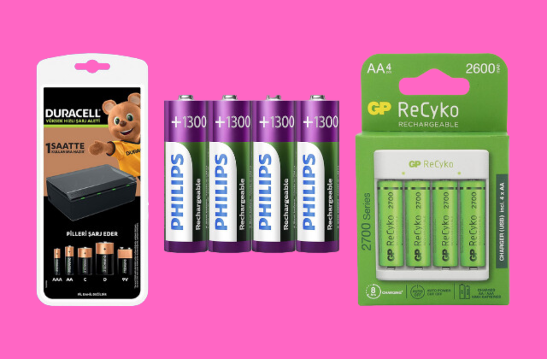 Hem doğayı hem de cebinizi korumanızı sağlayacak piller ve şarj cihazları