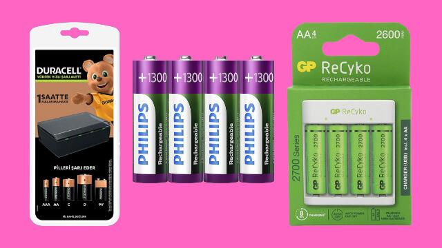Hem doğayı hem de cebinizi korumanızı sağlayacak piller ve şarj cihazları