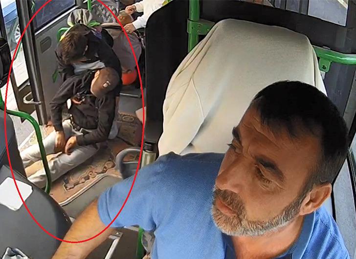 Otobüs şoförü fenalaşan yolcuyu hastaneye yetiştirdi!