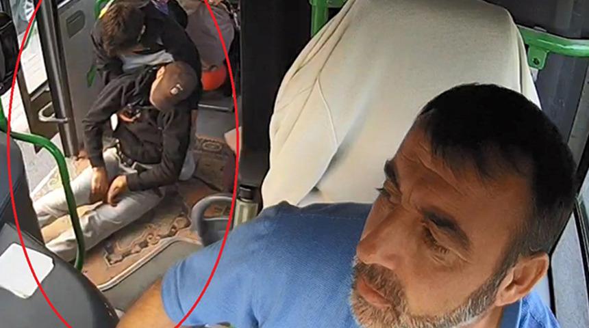 Otobüs şoförü fenalaşan yolcuyu hastaneye yetiştirdi!