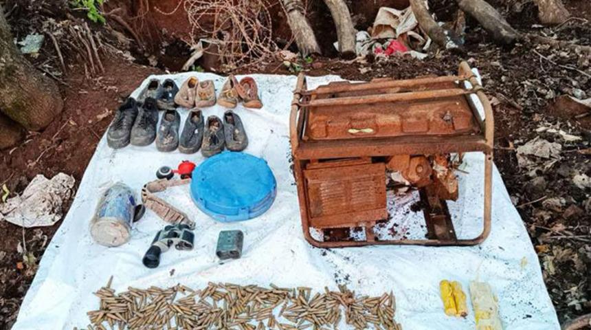 Tunceli'de teröristlerin kullandığı 2 sığınak imha edildi  