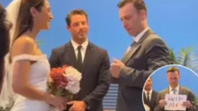 Damadın düğünde yaptığı şaka başına bela oldu! Cebinden çıkarttığı notta yazanı okudu... Gelinin tepkisi gecikmedi