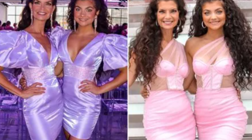 Sosyal medya bu anne ile kızını konuşuyor! Aynı kıyafetleri giyiyorlar... Görenler kız kardeş zannediyor