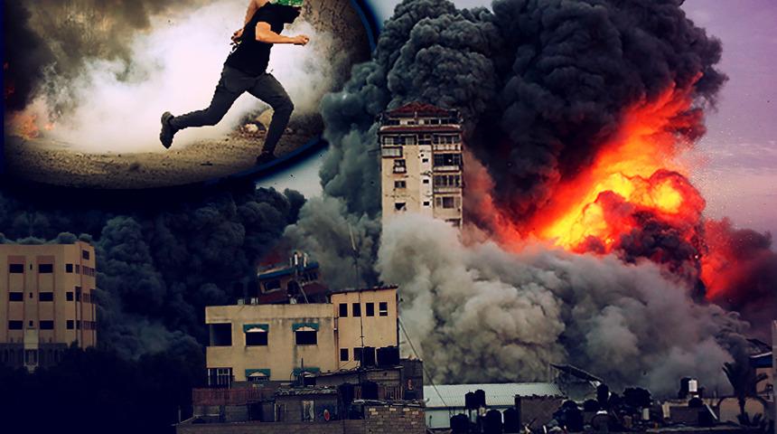 Gazze bombalanıyor! 800 atış yapıldı: İsrail'den a&ccedil;ıklama: Nerede olurlarsa olsun saldıracağız