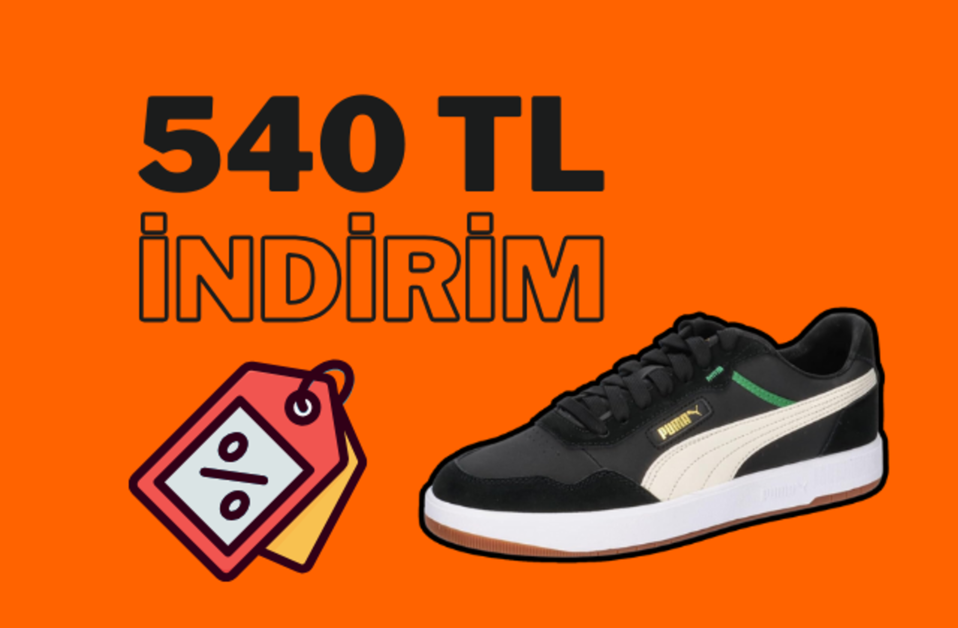 Sokak modasının yıldızı Puma Court Ultra Spor Ayakkabı'da fırsat