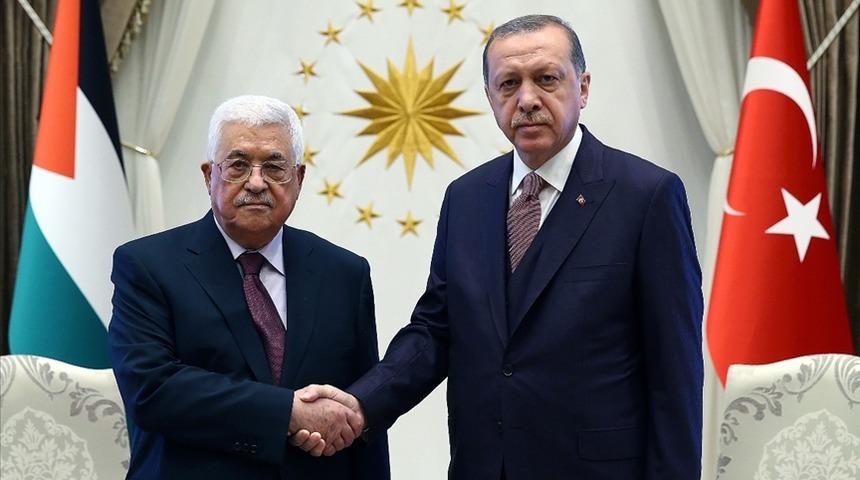 Erdoğan, Filistin Devlet Başkanı Abbas ile telefonda görüştü