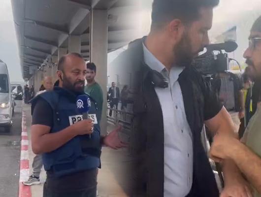 İsrail polisinden Anadolu Ajansına müdahale! 'Bunlar Arap...'