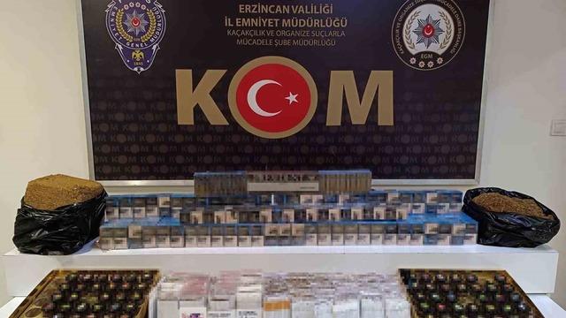 Erzincan’da kaçak tütün operasyonu