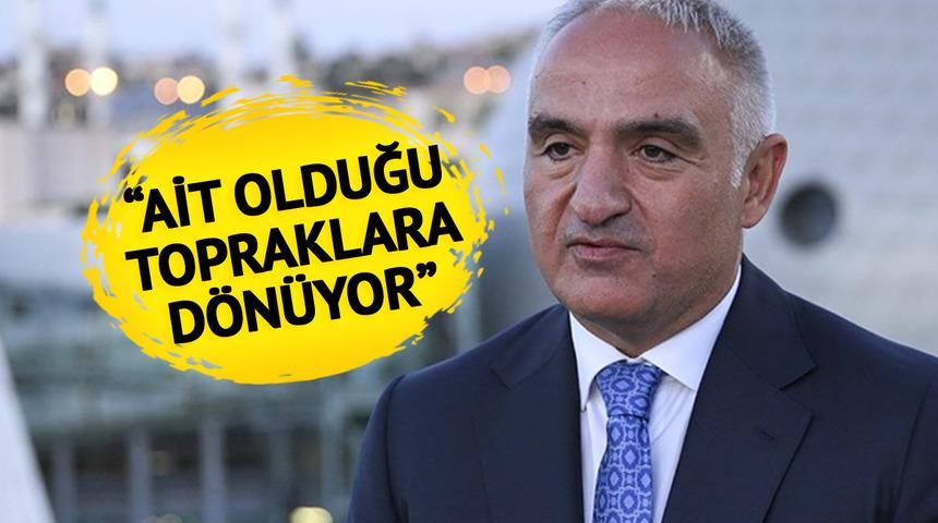 SON DAKİKA | Bakan Ersoy 'Birkaç saat içinde teslim alınacak' diyerek duyurdu! "37 parça eserimiz ait olduğu topraklara dönüyor"