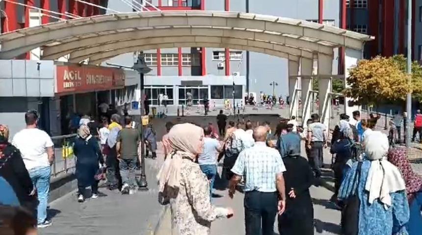 Tıp fakültesinde panik anları: Ekiplere haber verildi! Güvenlik kamerası görüntülerini izleyince...