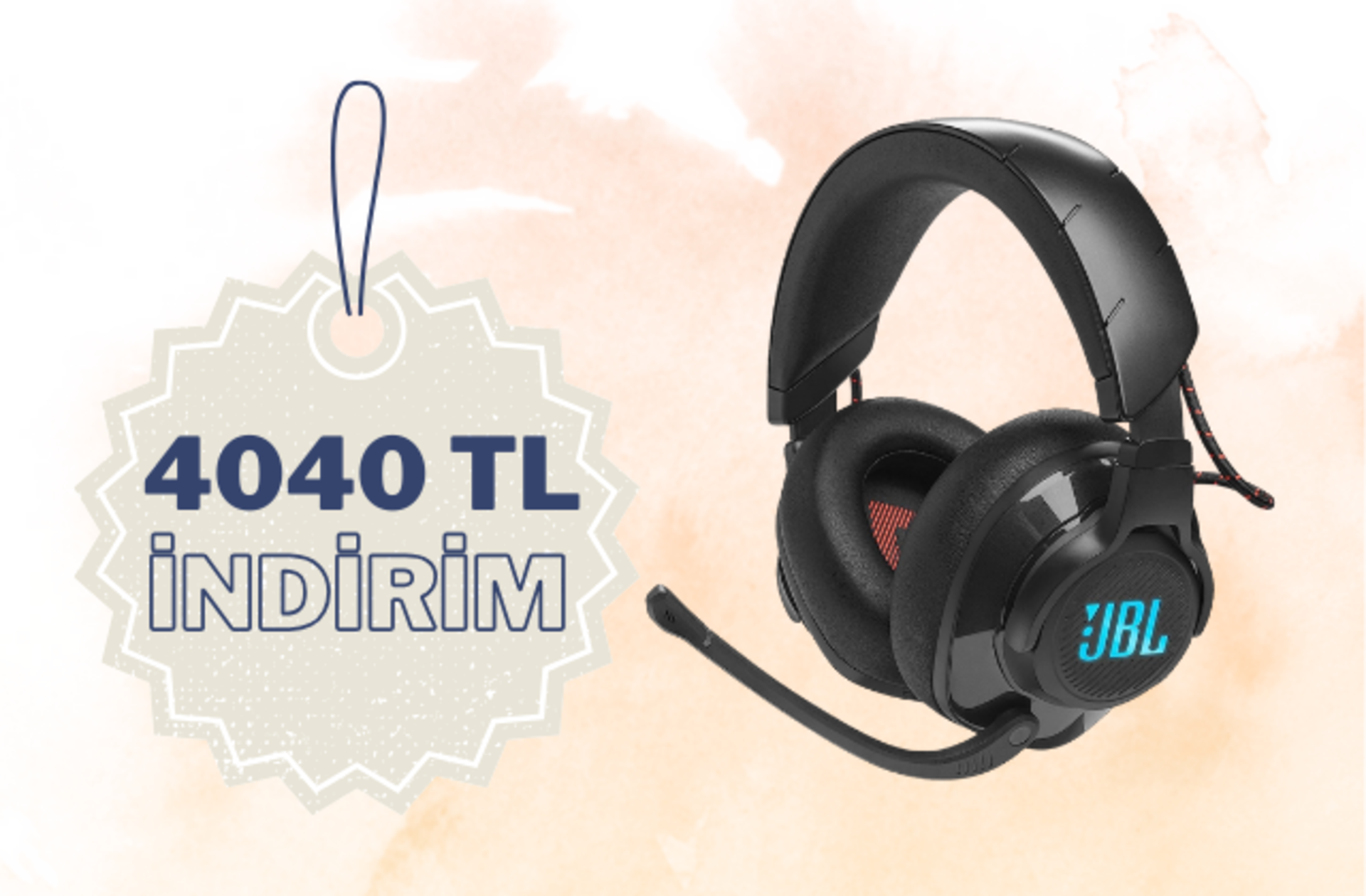 Uzun şarj ömrüyle kesintisiz oyun keyfi sunan JBL kulaklıkta 4040 TL indirim
