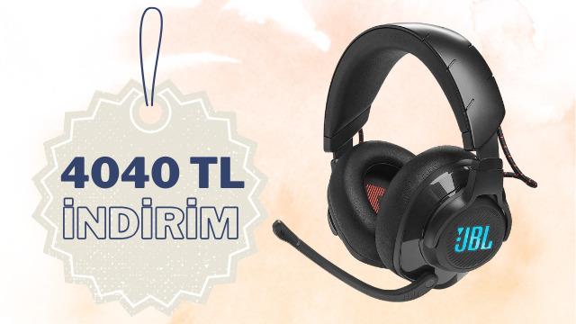 Uzun şarj ömrüyle kesintisiz oyun keyfi sunan JBL kulaklıkta 4040 TL indirim