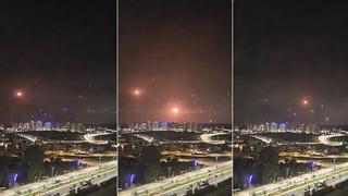 İsrail'in Demir Kubbesi Hamas füzelerine karşı devreye girdi! O anlar böyle görüntülendi