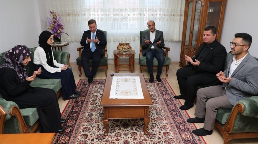 Erzincan’da şehit aileleri ziyaret edildi