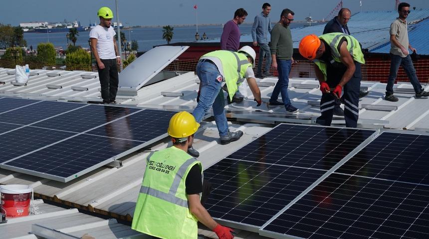 Samsun'da GES projesi ile 1500 evin elektriği Yabancılar Çarşısı'nın çatısında üretilecek