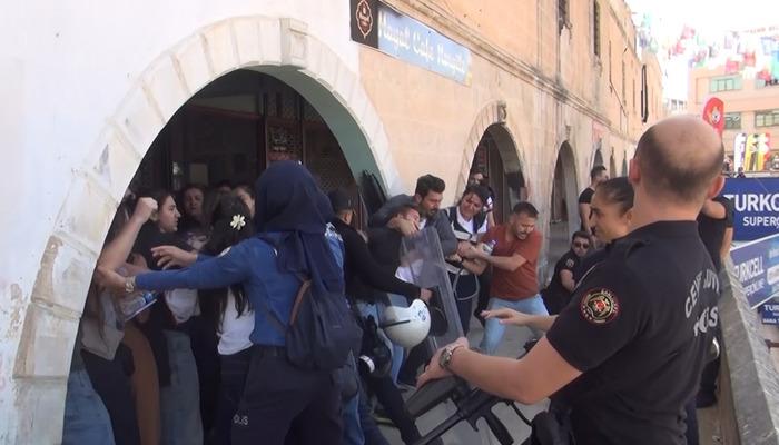 Şanlıurfa'da TSK'nın hava harekatını protesto eden gruba müdahale: 40 gözaltı